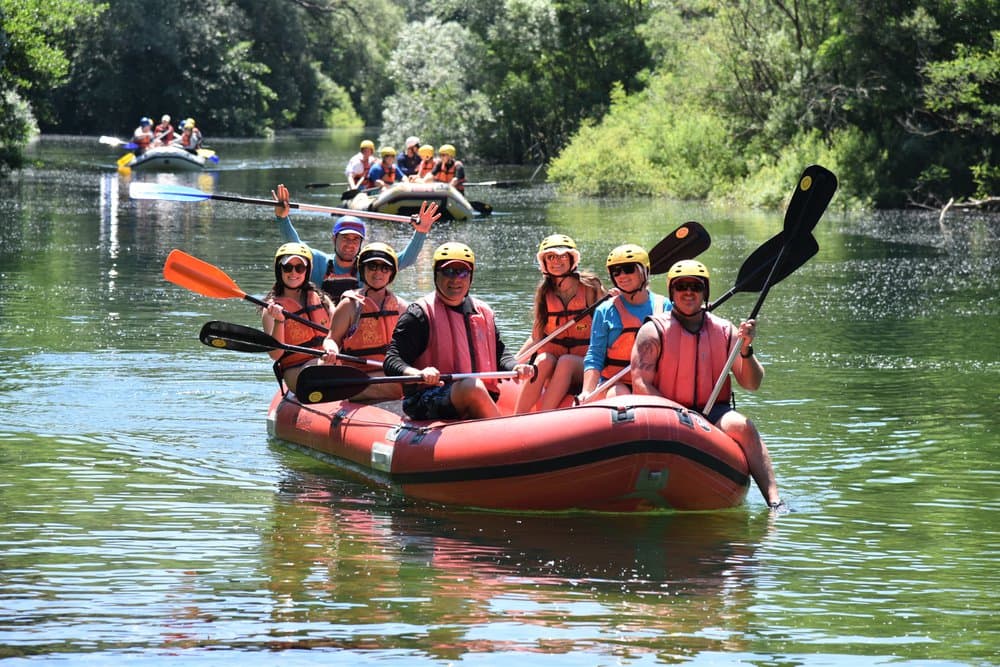 Rafting on river cetina