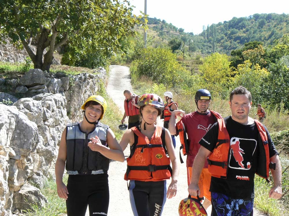 Rafting on river cetina