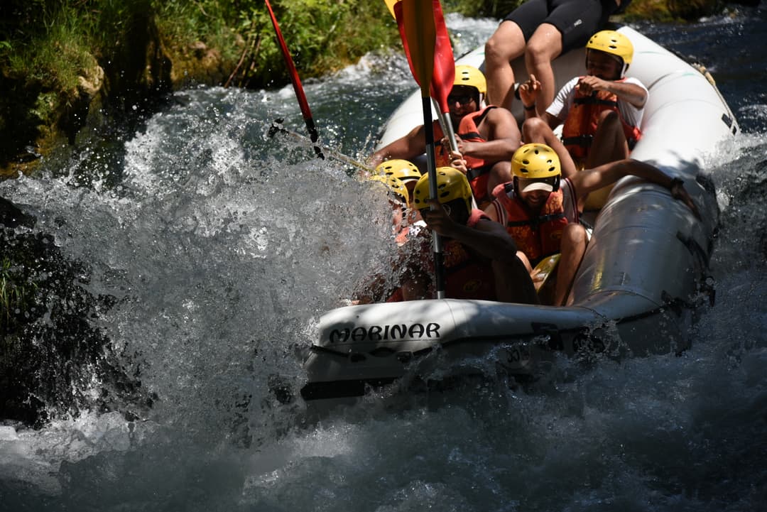 Rafting on river cetina