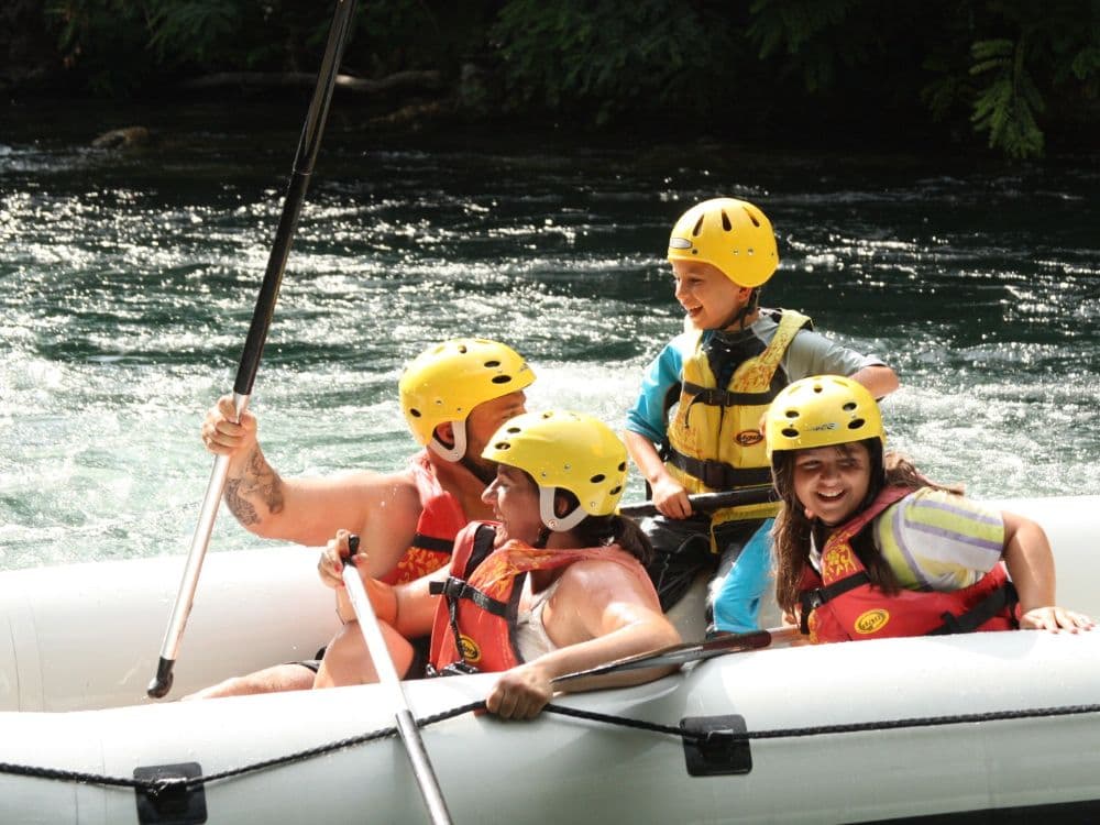 Rafting on river cetina